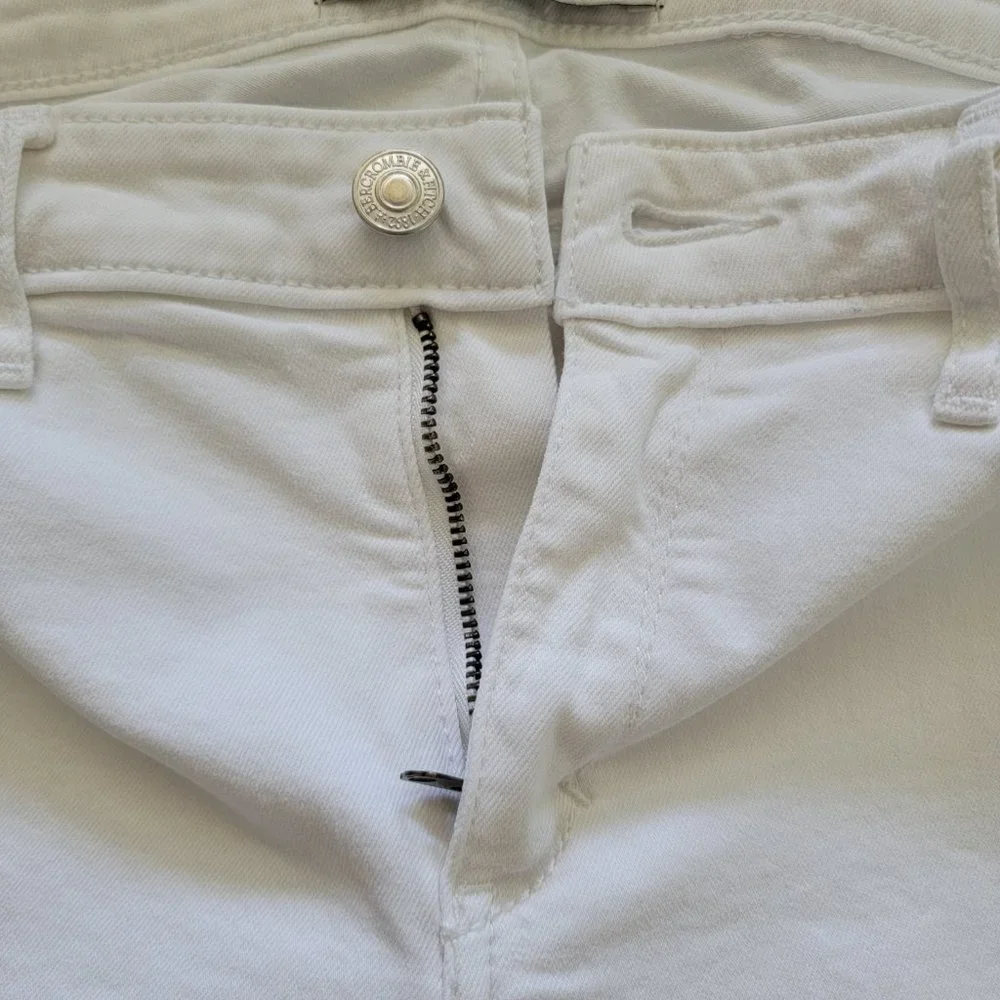 Abercrombie & Fitch Super Skinny White Denim Jeans